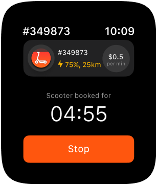 3.1.1 Unlock scooter after booking